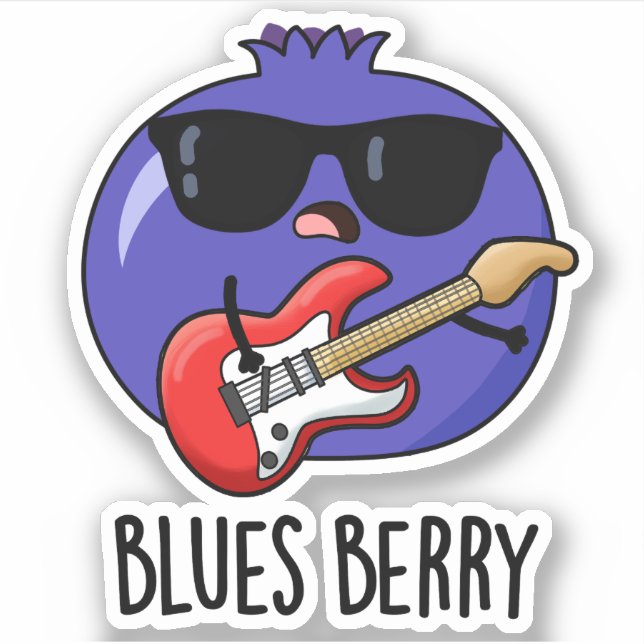 Blues Berry Funny Fruit Pun  (Front)