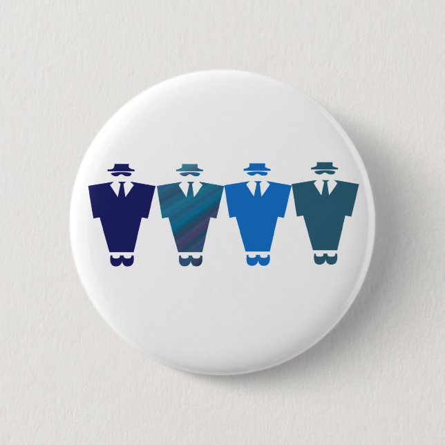 Blues Brothers Button Badge (Front)
