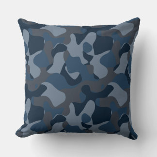 Blues Camo Cushion