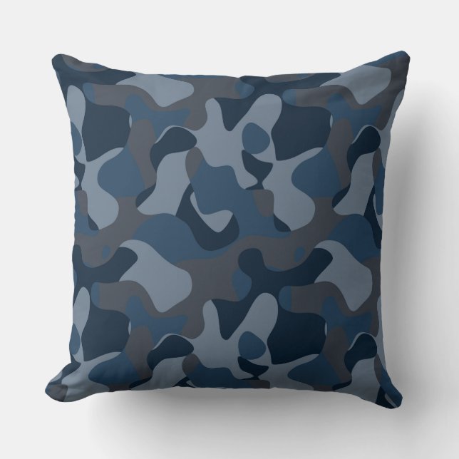 Blues Camo Cushion (Front)