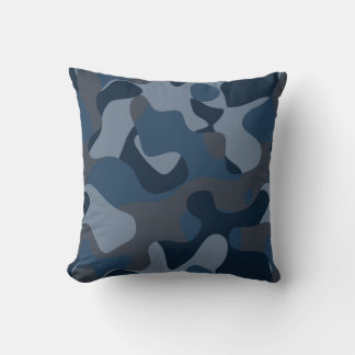 Blues Camo Cushion