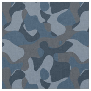 Blues Camo Fabric