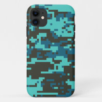 Blues Digital Camo Pattern