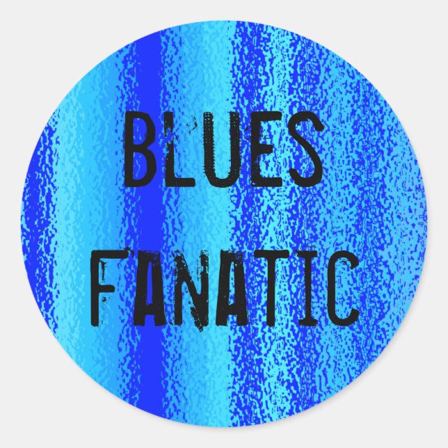 Blues fanatic stickers (Front)