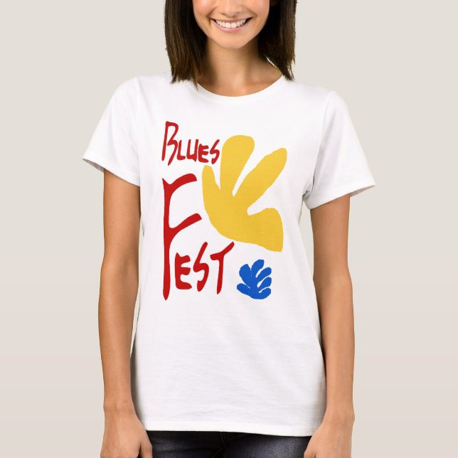 Blues Fest Matisse Style T-Shirt (Front)