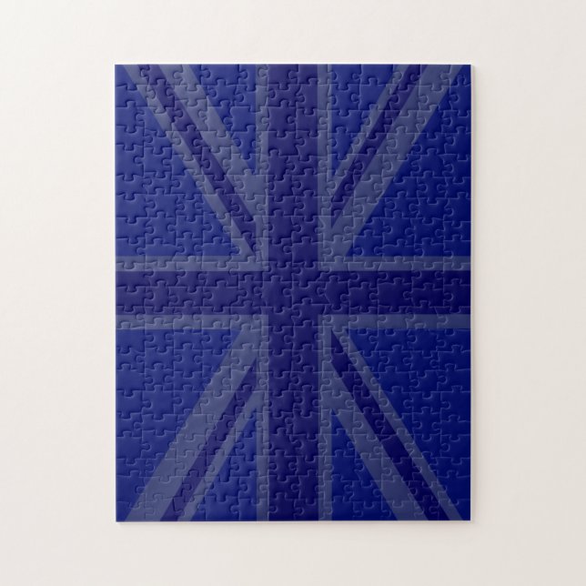 Blues for a Union Jack British Flag Jigsaw Puzzle (Vertical)