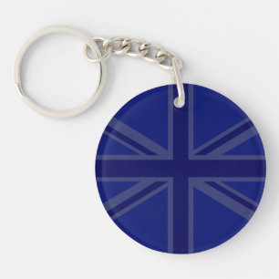 Blues for a Union Jack British Flag To Customise Key Ring
