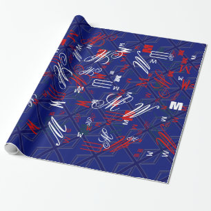 Blues for a Union Jack British Flag Wrapping Paper