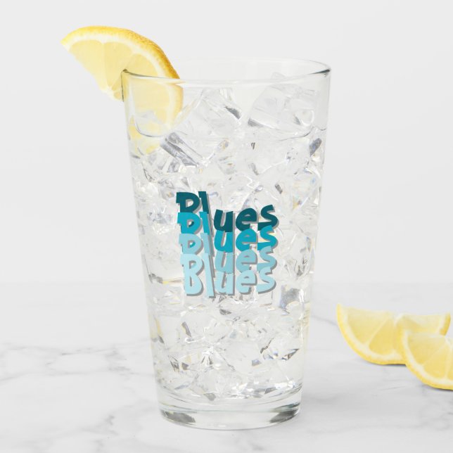 Blues Glass Cup (Front Ice)