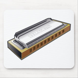 Blues Harmonica - Mousepad
