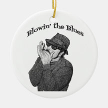 Blues Harp Christmas Ornament