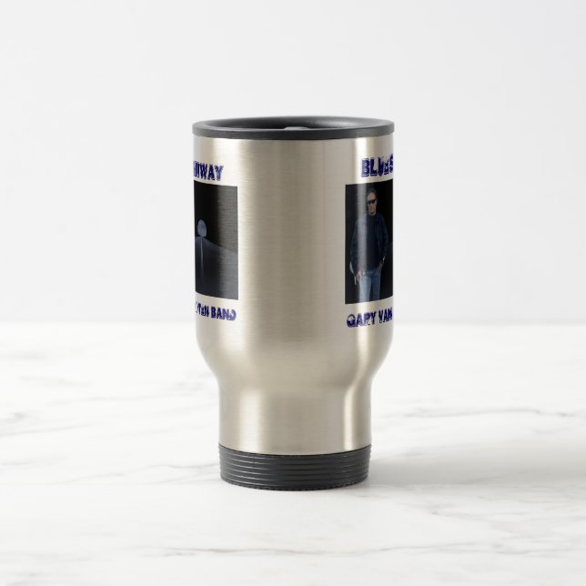 Blues Hiway Travel 1 Travel Mug (Center)