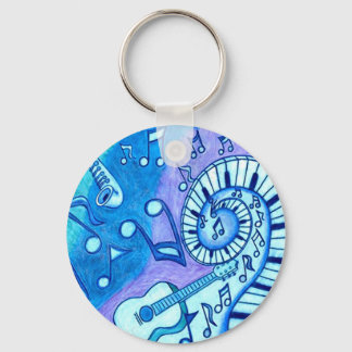 Blues Key Ring