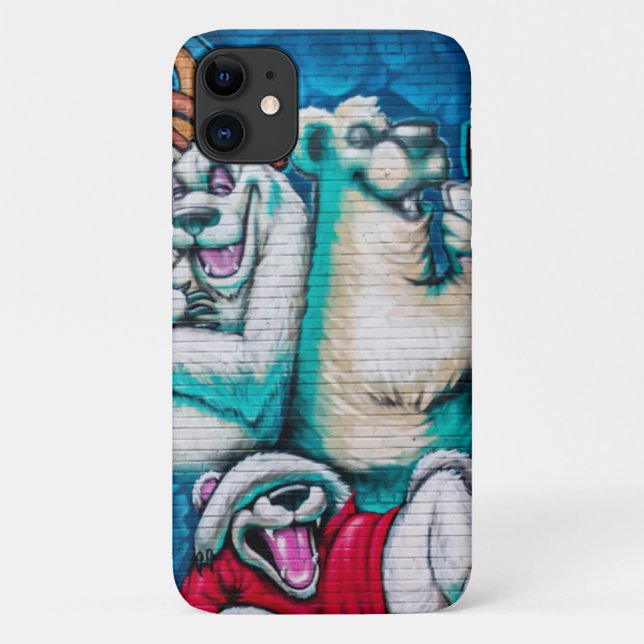  Blues laughing Fun Three Bears Case-Mate iPhone Case (Back)