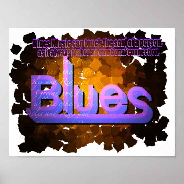Blues Music Poster (Front)