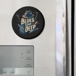 Blues Music Retro Aesthetic Vintage Jazz Magnet