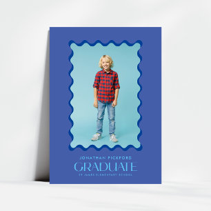 BlueS Photo 2025 Elementary Graduate Wavy Frame Announcement