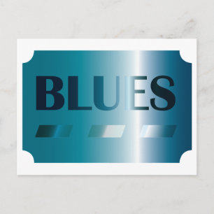blues postcard (blue)