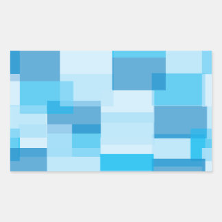 Blues Rectangular Sticker