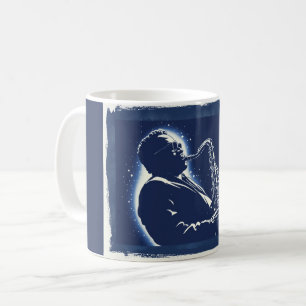 Blues Saxophone Player Pop Art Musicians Music Coffee Mug