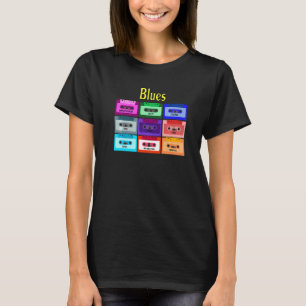Blues Vintage Cassette Mix Tapes  Jazz Soul Memphi T-Shirt