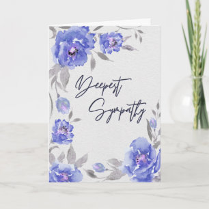 Bluest Poppies – Deepest Sympathy Card