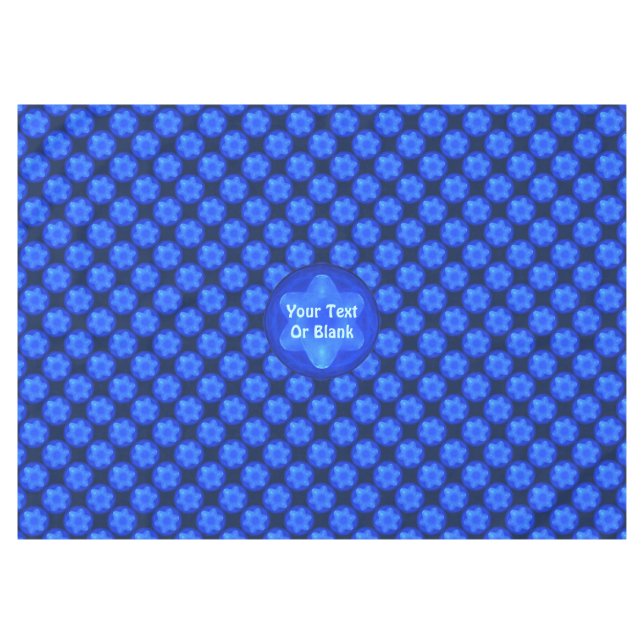 Bluestar Fractal Tablecloth (Front (Horizontal))