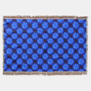 Bluestar Fractal Throw Blanket