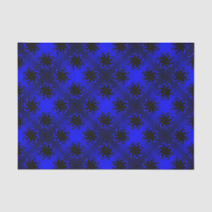 Bluesy Blue Gradient Star Bow Tissue Paper