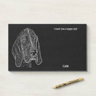 Bluetick Coonhound Abstract Art Dog Name  Post-it Notes
