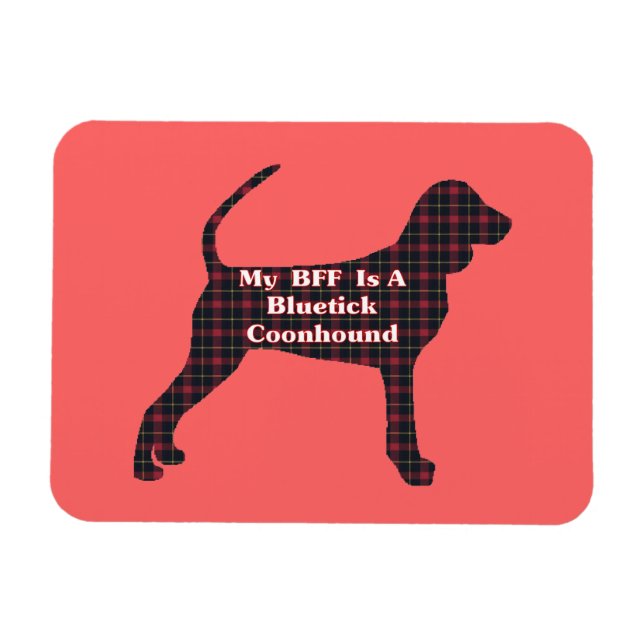 Bluetick Coonhound BFF Magnet (Horizontal)