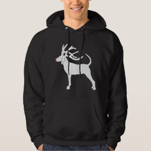 Bluetick Coonhound Christmas Reindeer Antlers Funn Hoodie