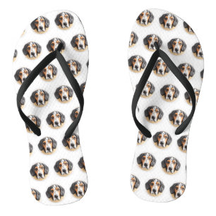Bluetick Coonhound Dog 3D Inspired Jandals