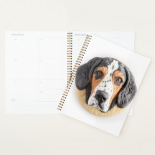 Bluetick Coonhound Dog 3D Inspired Planner