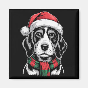 Bluetick Coonhound Dog Santa Hat F Christmas Costu Magnet
