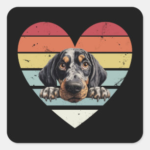 Bluetick Coonhound Dog Square Sticker