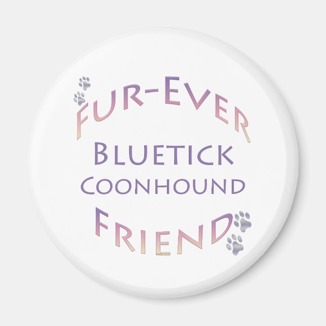 Bluetick Coonhound Furever Magnet (Front)