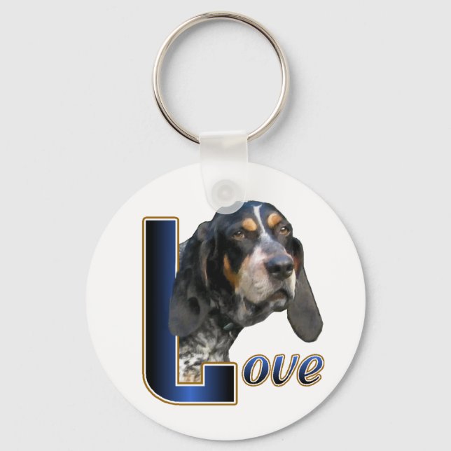 Bluetick Coonhound Gifts Key Ring (Front)