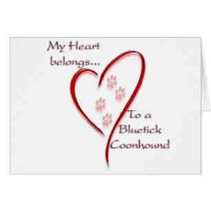 Bluetick Coonhound Heart Belongs