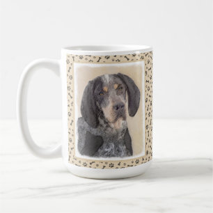 Bluetick Coonhound Painting - Cute Original Dog Ar Coffee Mug