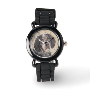 Bluetick Coonhound Painting - Cute Original Dog Ar Watch