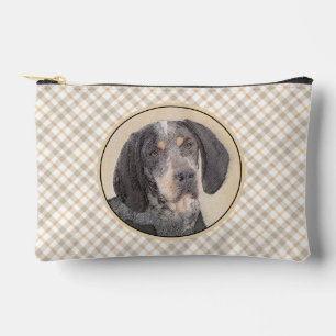 Bluetick Coonhound Painting with Markings Dog Art Accessory Pouch