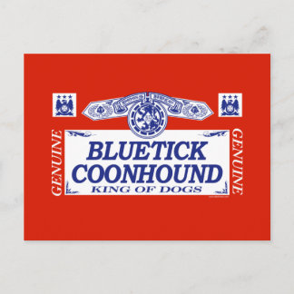Bluetick Coonhound Postcard