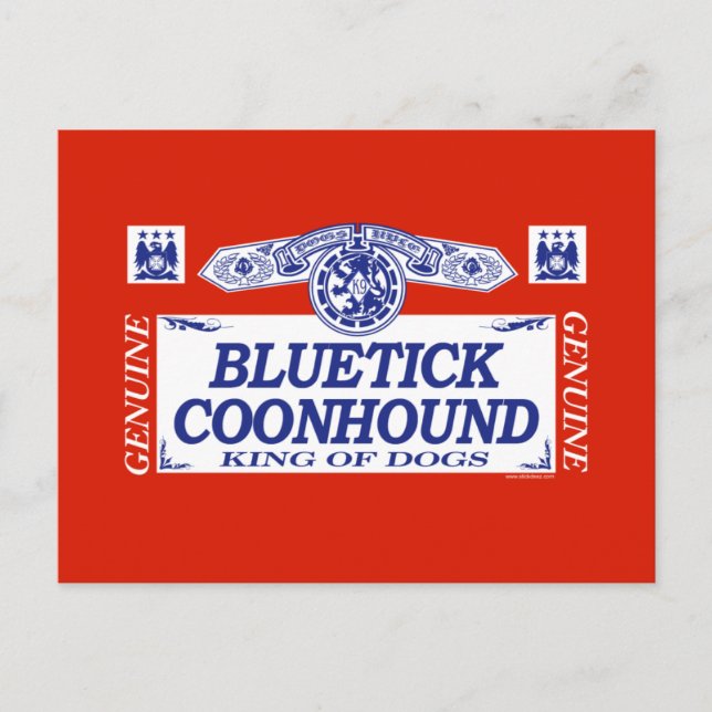 Bluetick Coonhound Postcard (Front)