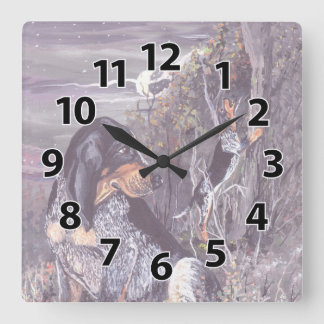 Bluetick Coonhound Puppy Dreamer Clock