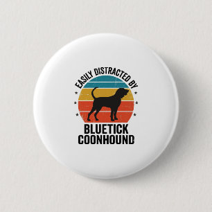 Bluetick Coonhound Vintage Dog Lover Shirt Design_ 6 Cm Round Badge