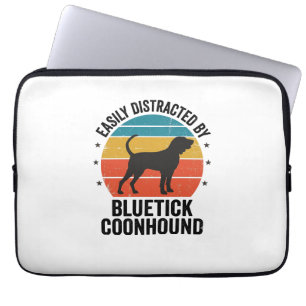 Bluetick Coonhound Vintage Dog Lover Shirt Design_ Laptop Sleeve