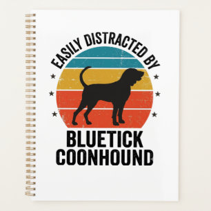 Bluetick Coonhound Vintage Dog Lover Shirt Design_ Planner
