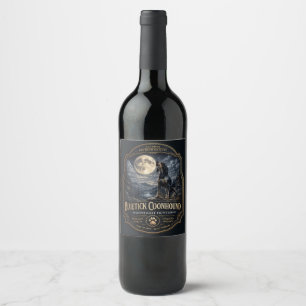 Bluetick Coonhound Wine Label