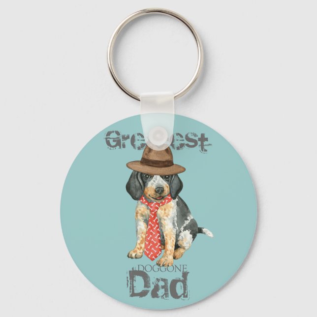 Bluetick Dad Key Ring (Front)